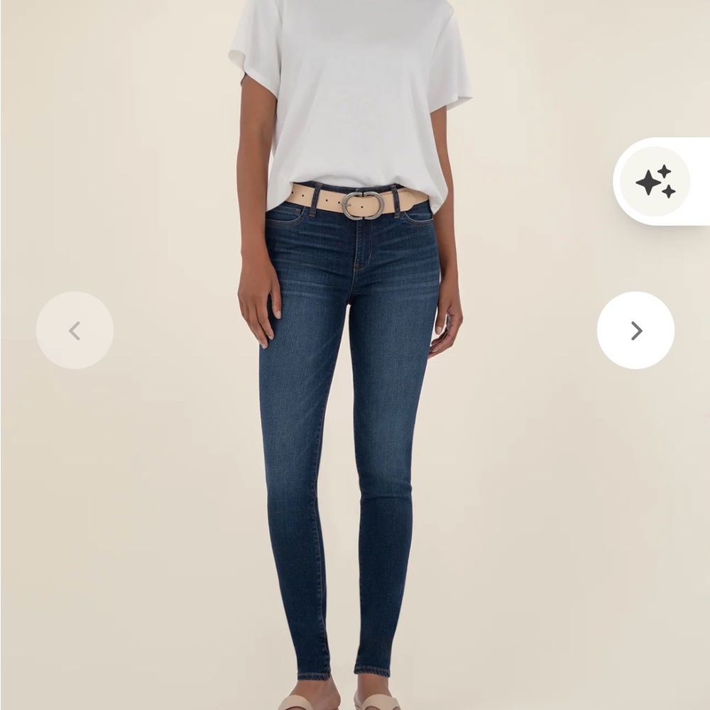 High rise skinny jeans